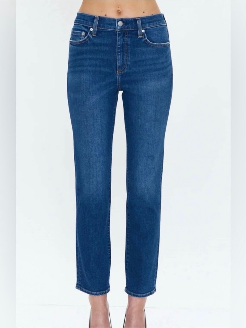 Pistola Monroe Straight Leg Ankle Jeans in Brighton - Size: 30